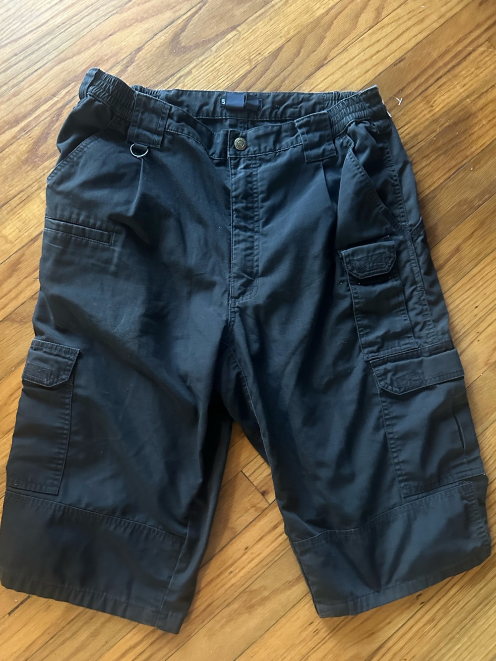 5.11 Tactical Black Cargo Shorts 34x34 Utility D Ring Multiple Pockets